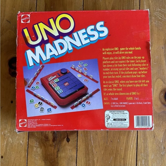 1995 Uno Madness Game - Picture 2 of 8